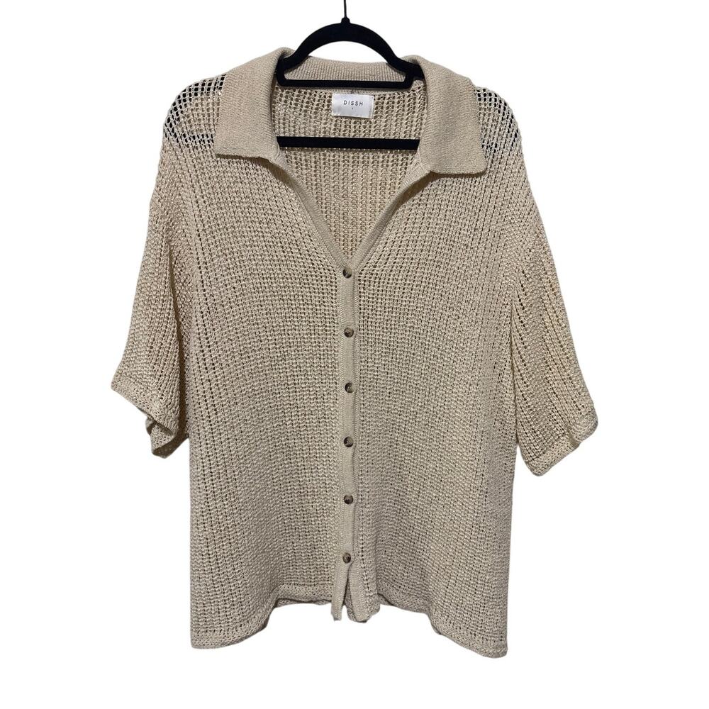 DISSH Button Down Top Shirt L